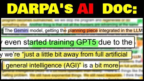 DARPA's STUNNING AGI BOMBSHELL | AGI Timeline, Gemini plus search ...