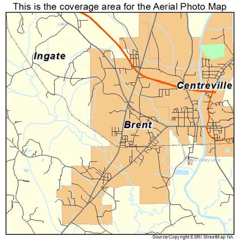 Aerial Photography Map of Brent, AL Alabama