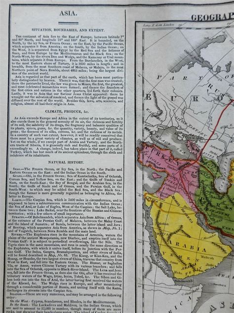 Asia Mongol Empire Tamerlane's Empire Ottomans India China Korea 1820 Carey map: (1820) Map ...