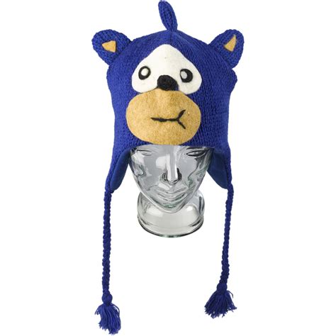 This hand made Sonic the Hedgehog style novelty hat is made from 100% wool, with a polyester ...