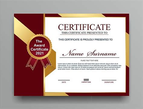 Certificate Template Coreldraw Design Free Vector Cdr file Download | Coreldraw design ...