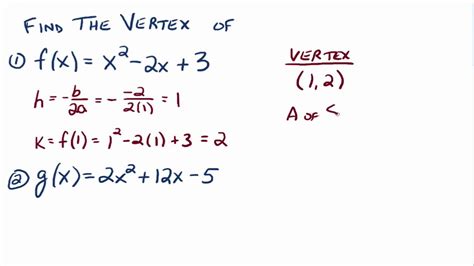 The Vertex Formula - YouTube