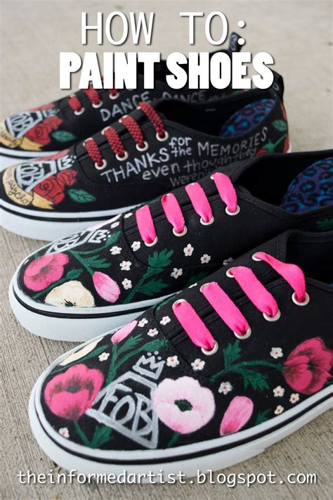 The Informed Artist: How To: Paint Canvas Shoes Black Canvas Shoes ...