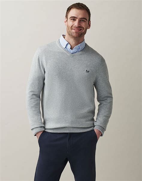 Men's 100% Cotton V Neck Jumper from Crew Clothing Company