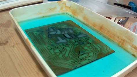 Sodium persulfate etching time lapse - YouTube