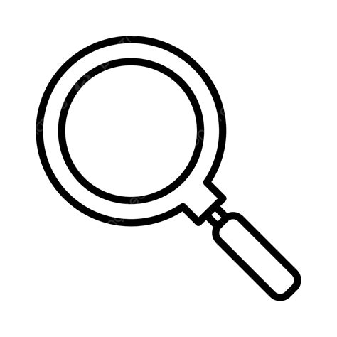 Magnifying Glass Line Icon Vector, Search, Find, Glass PNG and Vector with Transparent ...