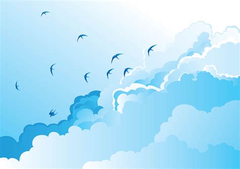 Birds In The Sky Vector Art & Graphics | freevector.com