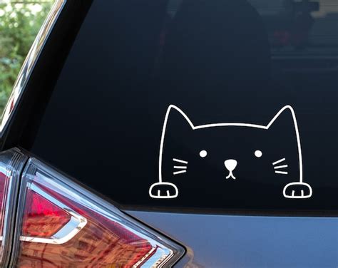 Cat Car Window Decal Car Decal Window Decal Car Stickers - Etsy