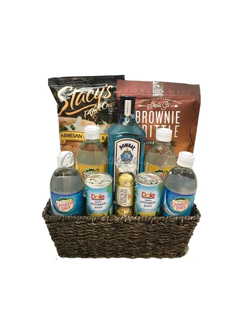 Bombay Sapphire Gift Basket - Champagne Life Gift Baskets