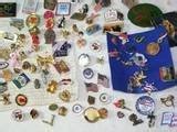 Vintage LOT 100 MISC. LAPEL PINS masonic 4H Nascar PTA | #55540606