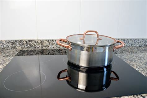 Cooking with Induction Cooker Stock Photo - Image of gourmet, electric: 123860082