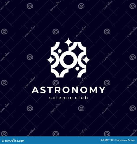 People and Star for Astronomy and Science Club Logo Design Stock Vector - Illustration of ...