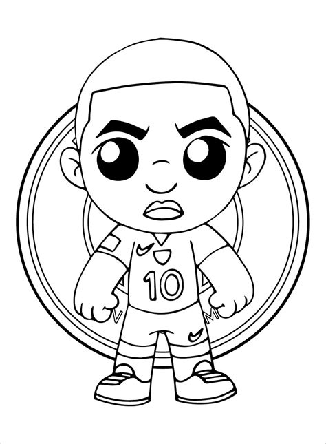 Kylian Mbappe coloring pages - ColoringLib