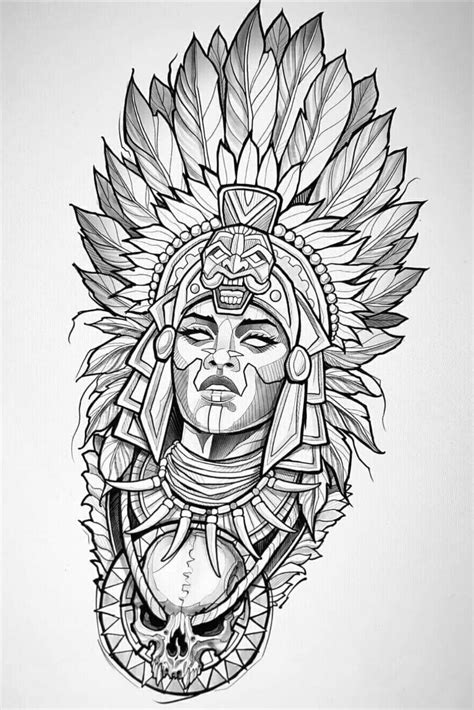 ArtTeeHall Shop | Redbubble | Aztec tattoo designs, Sketch tattoo design, Warrior tattoo