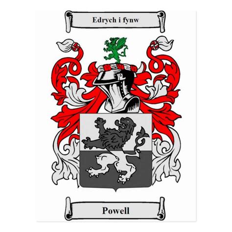 Powell Coat of Arms Postcard | Zazzle.com