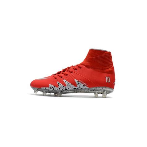 Nike Hypervenom 2 Phantom Men's Nike Football Cleats Red Silver