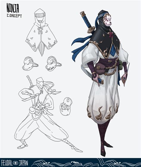 ArtStation - Feudal Japan: The Shogunate, Rong Chen | Female character concept, Concept art ...