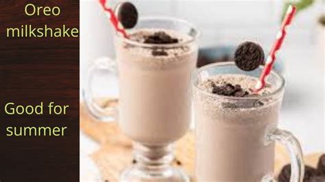 Oreo Milkshake | Oreo Milkshake With Ice-cream | How To Make Oreo ...