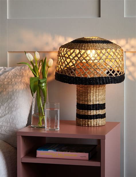 Black and Natural Boho Seagrass Table Lamp in 2023 | Natural boho, Table lamp, Chic lamp