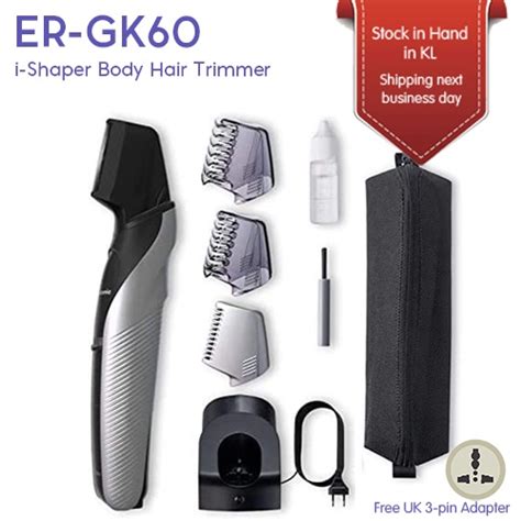 Panasonic ER-GK60 iShaper Electric Body Hair Trimmer and Groomer for ...