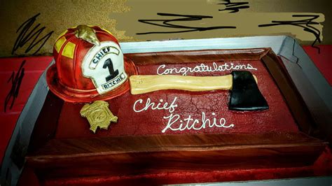 Firefighter Retirement Cake - CakeCentral.com