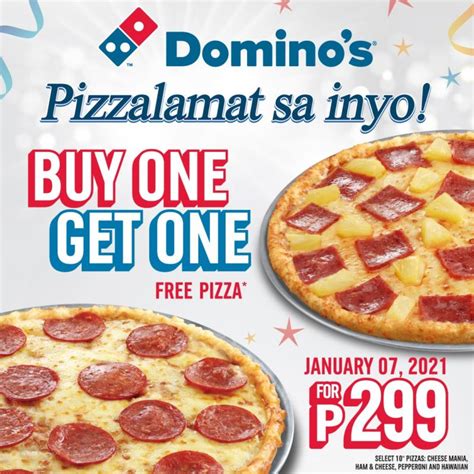 Domino’s Pizza BUY 1 TAKE 1 Pizzalamat Promo | Manila On Sale