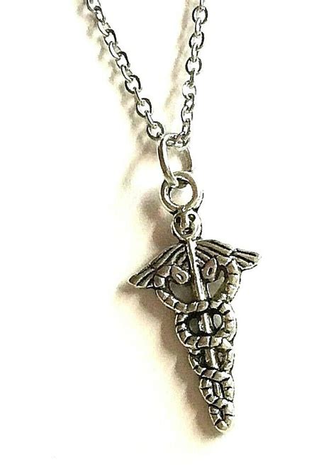 Nursing Medical Caduceus Stainless Steel Necklace RN MD LPN Nurse Doctor Gift | eBay in 2022 ...