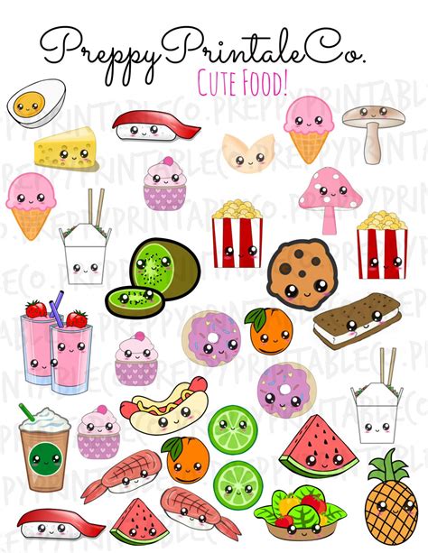 Povezana slika | Dibujos bonitos de comida, Pegatinas kawaii, Dibujos kawaii faciles