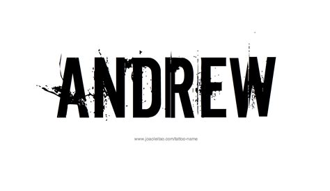 Andrew Name Tattoo Designs