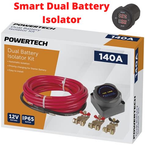 New Smart 12V Dual Battery System Isolator Kit 140AMP Voltage Sensitive ...