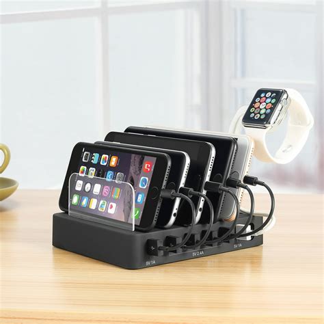 USB Charging Station Dock - 6-Port - Fast Charge Docking Station for Multiple Devices - Multi ...