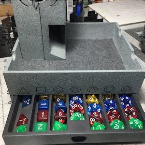 Portable Magnetic Dice Box, Tray, and Tower Dnd Dice Box Dnd Dice Tower ...