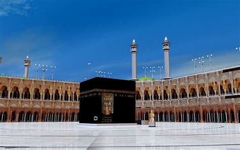 Islamic Khana Kabah Khana Kaaba Macca Mecca Makkah - Background Foto Ka ...