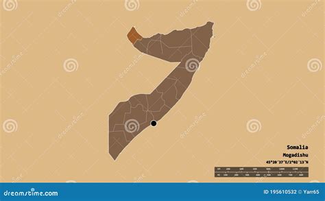 Location of Awdal, Region of Somalia,. Pattern Stock Illustration ...