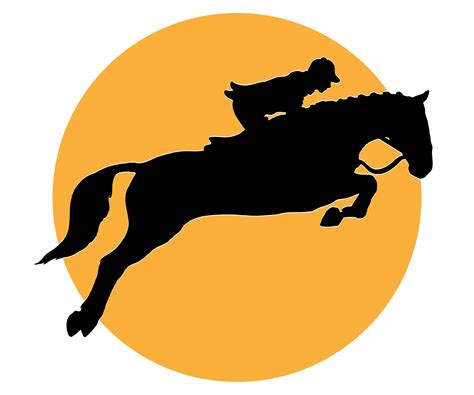Horse Rider Jumping Logo Free Stock Photo - Public Domain Pictures