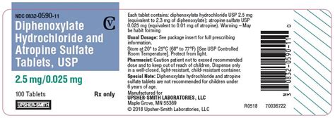 Diphenoxylate and Atropine: Package Insert - Drugs.com