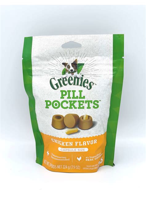 Greenies Pill Pockets Capsule Size Chicken Flavor - Skilos, A Family ...