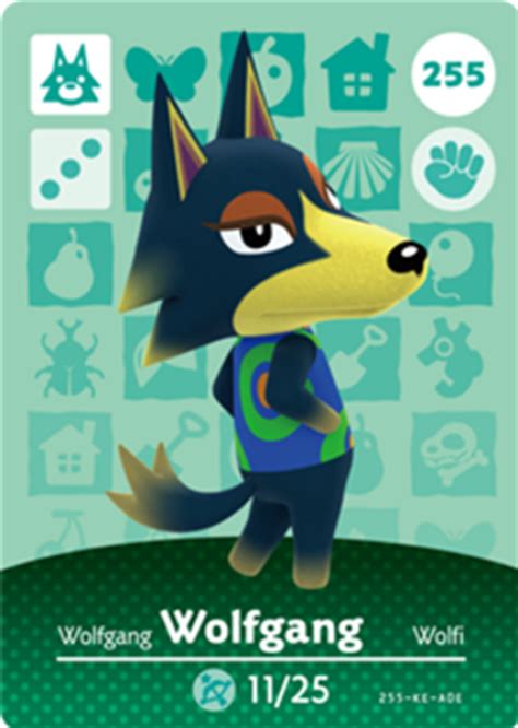 Wolfgang (Animal Crossing Cards - Series 3) amiibo card - amiibo life ...