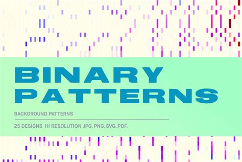 Binary Patterns By Hugh Adams | TheHungryJPEG