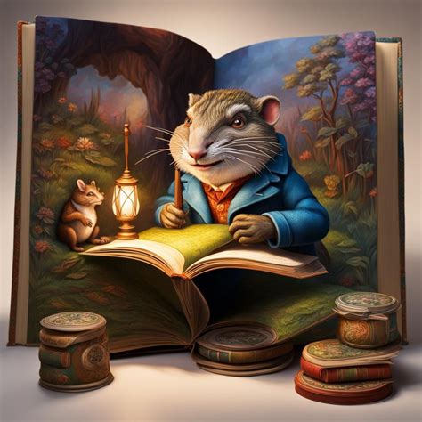 Whimsical character and his favourite book - AI Generated Artwork ...