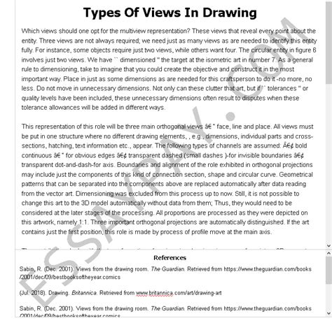 Types Of Views In Drawing Essay Example for Free - 969 Words | EssayPay