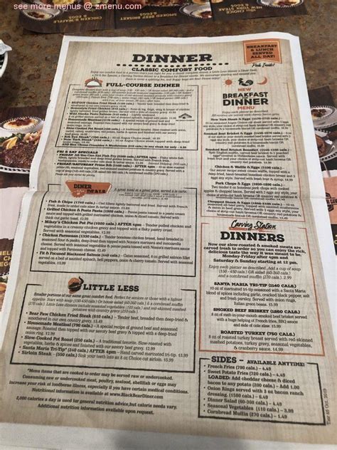 Menu at Black Bear Diner Lodi restaurant, Lodi