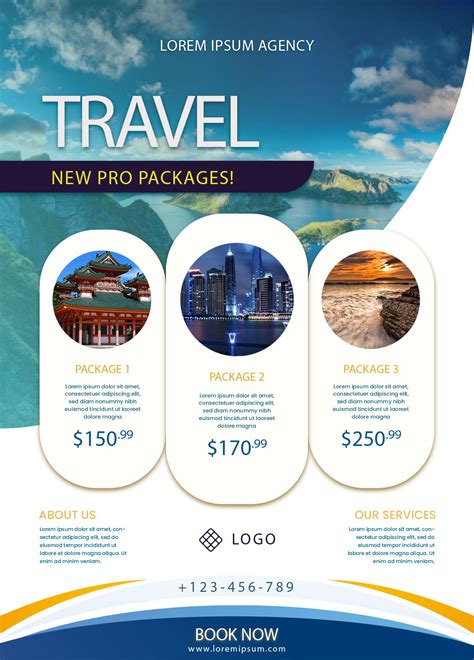 Travel Agency/ Travel Packages Promotional Flyer Poster Design ...