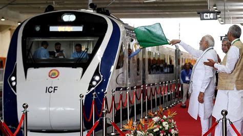 Sleeker, swifter, with revolving seats — Modi flags off Gandhinagar-Mumbai Vande Bharat Express