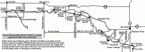 Pere Marquette River Map - Trails To Trout