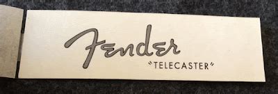 Telecaster Water Slide Decal Logo Fender Headstock logo in old Spaghetti Style