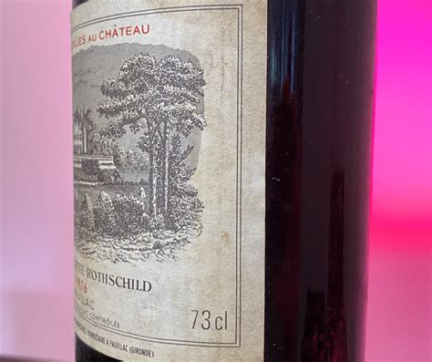 Rarität: Chateau-Lafite Rothschild 1976 Appellation Paulliac Controlée ...