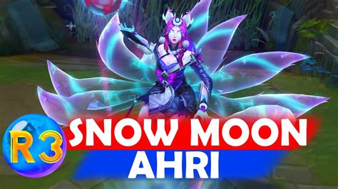 Snow Moon Ahri Skin PBE - League of Legends - YouTube