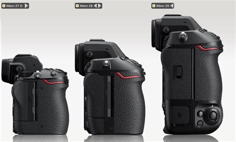 Nikon Z7II vs. Z8 vs. Z9 size and specification comparisons – Seriously ...