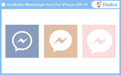 Aesthetic Messenger Icon For iPhone iOS 14 in 2024 - Hudes